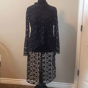 Pretty Garden Blouse, large, black